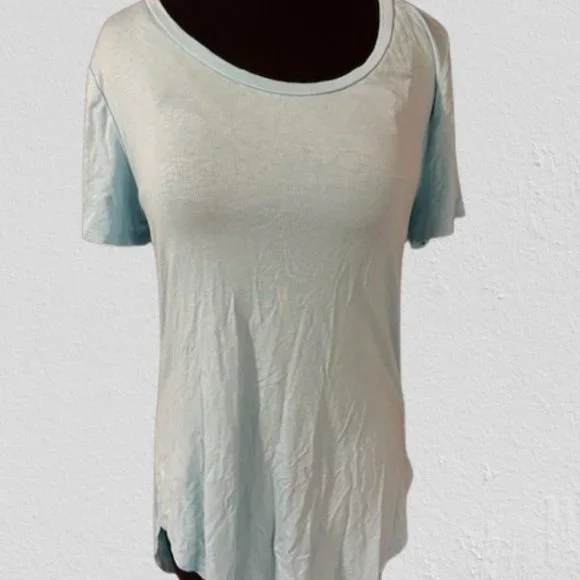 Wasabi & Mint Turquoise Back Cut Out Shirt  4263 NWT Boutique - Picture 4 of 13